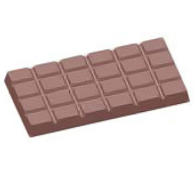 Chocolate World 12g Mini Break Apart Bar Polycarbonate Chocolate Mould